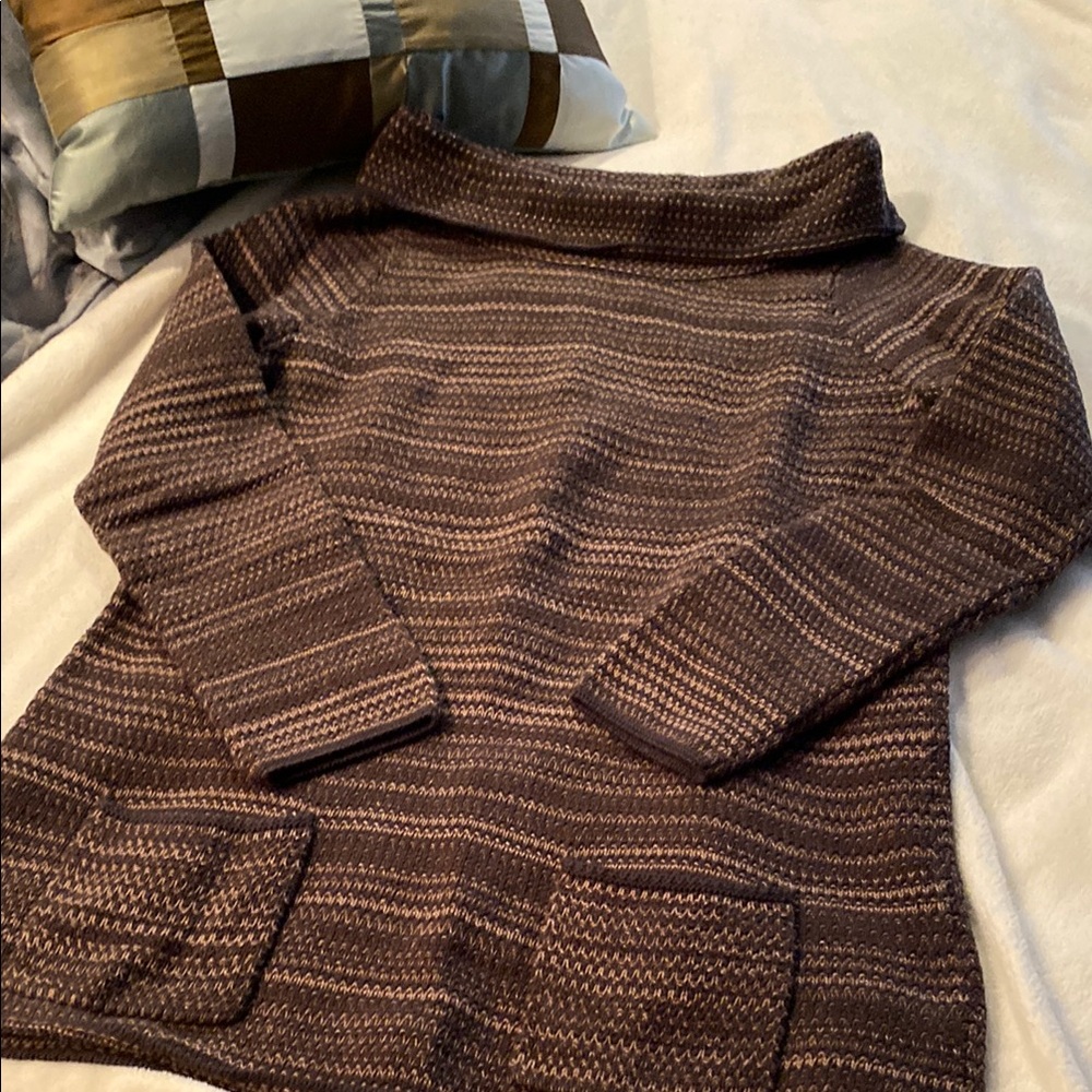Brown Striped Women's Sweater